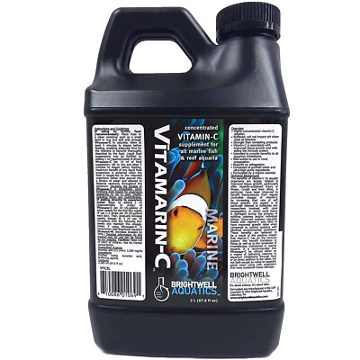Brightwell Aquatics Vitamarin-C 2 Liter Marine Fish & Coral Vitamin-C Supplement