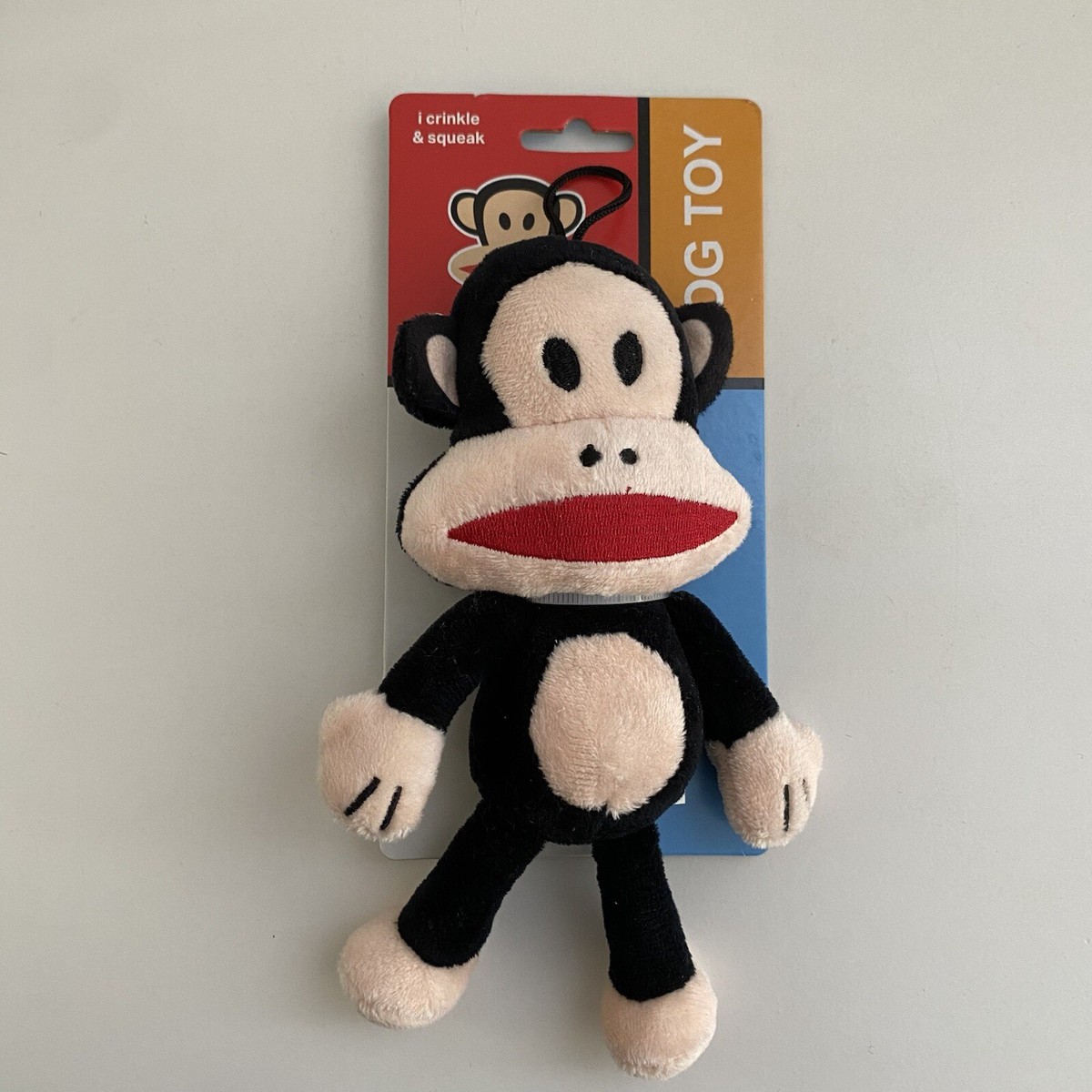 Paul Frank Crinkle & Squeak Julius The Monkey Small Plush Stuffed