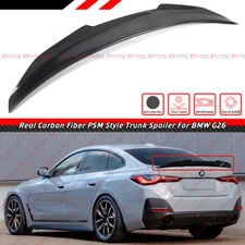 FOR 2021-25 BMW G26 430i GRAN COUPE i4 REAL CARBON FIBER PSM STYLE TRUNK SPOILER