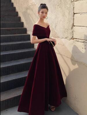 Women's Velvet Off Shoulder Flared Short Sleeve Dress V-neck Cocktail Prom Party | eBay Women's Velvet Off Shoulder Flared Short Sleeve Dress V-neck Cocktail Prom Party | eBay