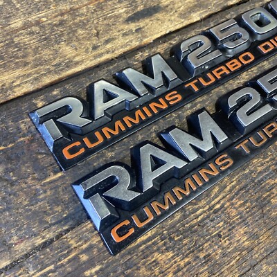1994 1995 1996 1997 DODGE RAM 2500 12V CUMMINS TURBO DIESEL EMBLEM