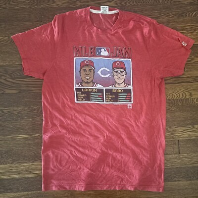 homage cincinnati reds MLB Jam Shirt Large Barry Larkin Chris Sabo | eBay