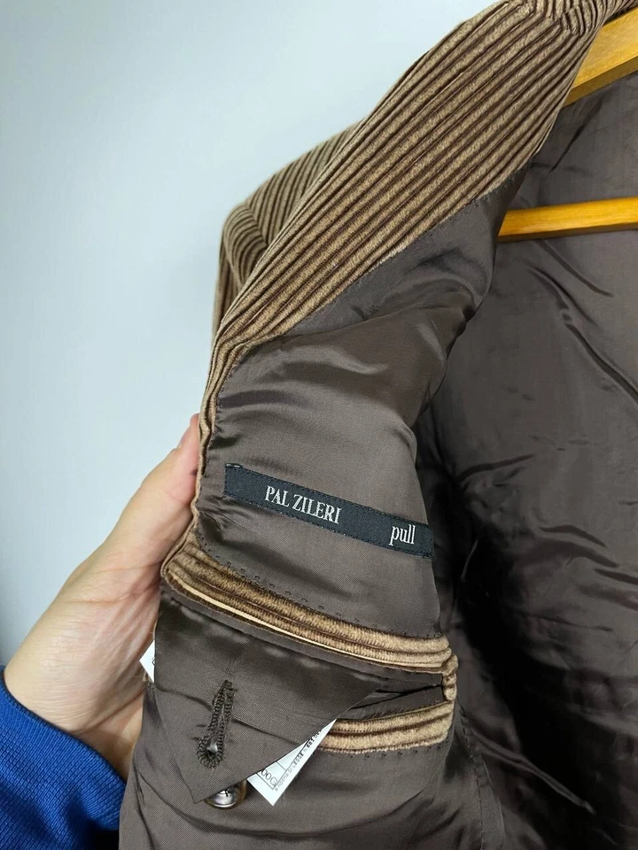 Blazer Pana Marrón Colección Pal Zileri Pull, Talla 50 Elegante Diseño Italiano Foto 4 de 4