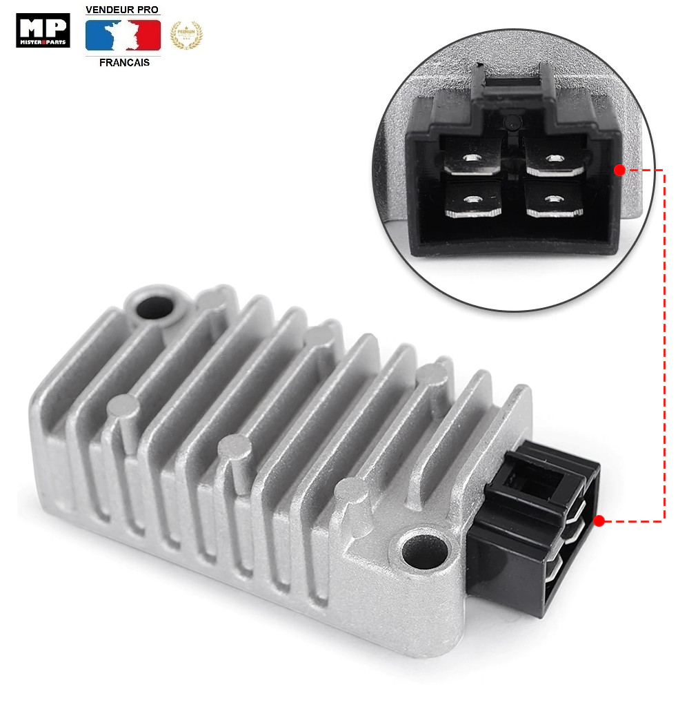 Régulateur de tension Yamaha FZR 600 boîtier aluminium haute dissipation thermique