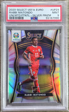 2020 Panini Select UEFA EURO Rabbi Matondo Unlimited Potential /25 RC PSA 9