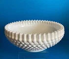 Vtg Fenton 11" Hobnail Pinched Ruffle Bowl