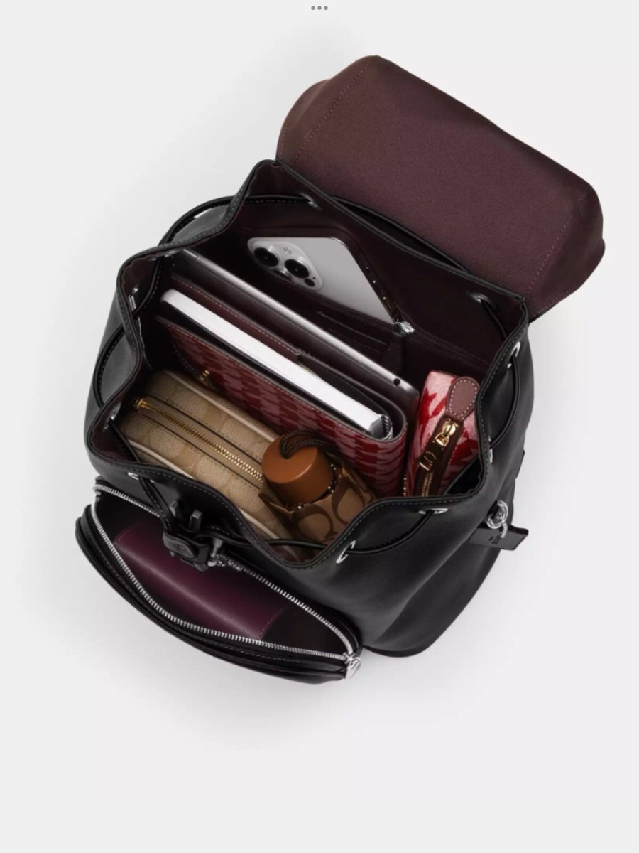 Coach Pace Black Medium Leather Backpack AUTHENTIC NWT | eBay