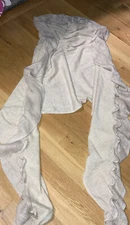 Womans ivory wrap around head, neck and shoulders scarf Sweater