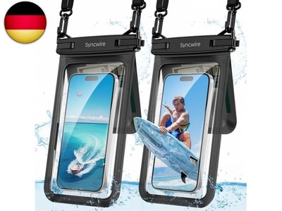 SYNCWIRE wasserdichte Handyhülle, 2er-Pack IPX8 Doppelter Unterwasser 