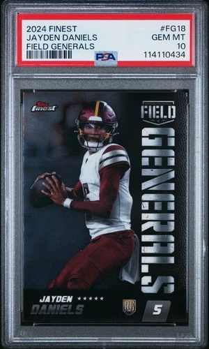 2024 Topps Finest - Field Generals Jayden Daniels #FG-18 (RC) PSA 10