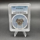 1945 Mercury Silver Dime 10c PCGS MS65 90% Silver