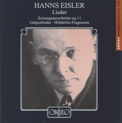 Hanns Eisler - Lieder / Zeitungsauschnitte Op 11 CD