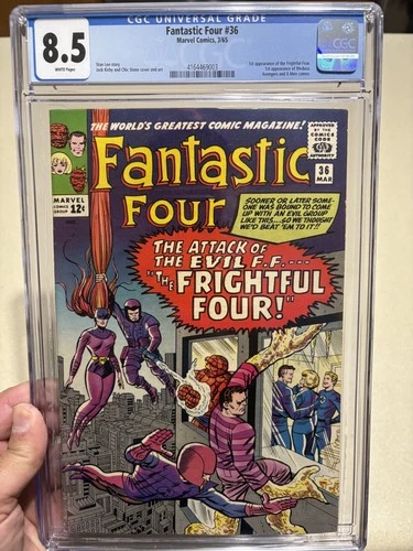 Fantastic Four 36 CGC 8.5 First Frightful Four High Grade White Pages Key  $1.00