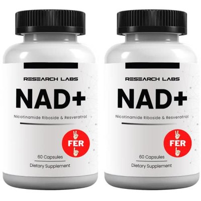 Research Labs NAD+ Supplement 2 for 1 Ad. Proprietary Formula w/Patent Pending .