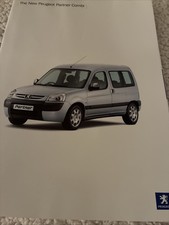 The Peugeot Partner Combi Range Car Sales Info Brochure 2004