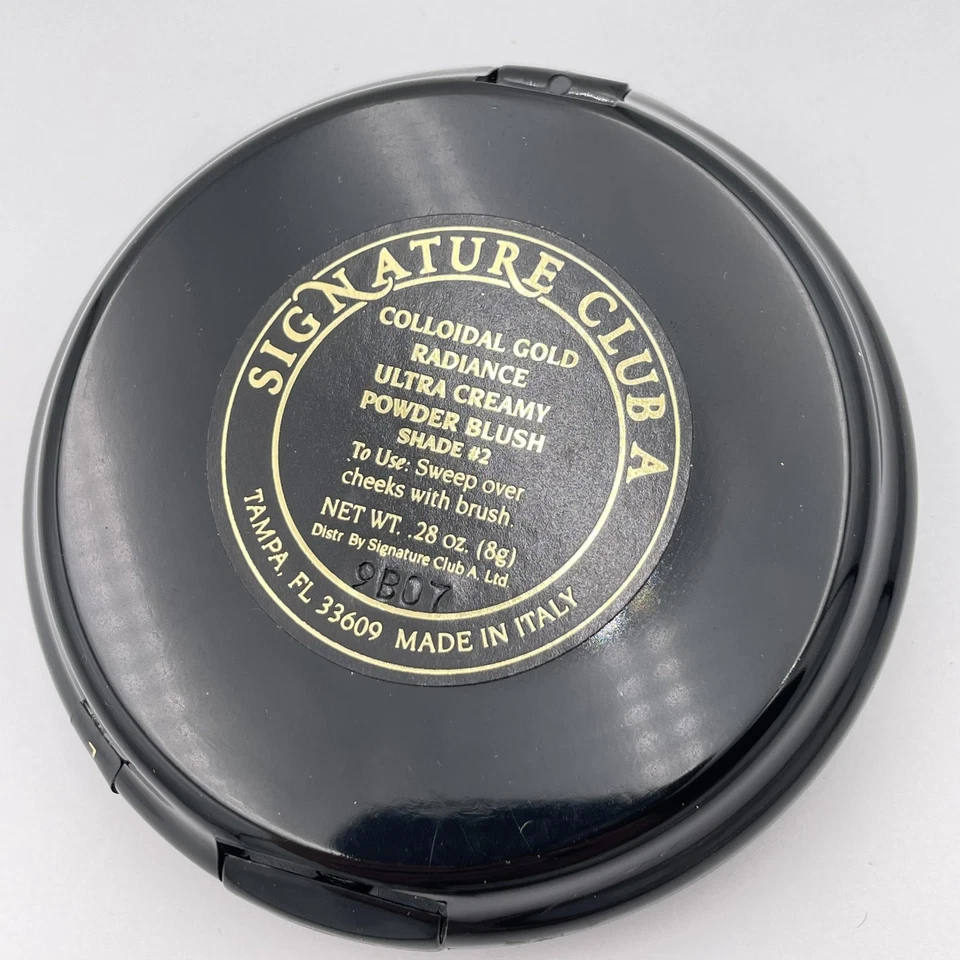 Signature Club A Colloidal Gold Radiance Blush Shade 2 0.28 oz Made in Italy - Image 3 of 4