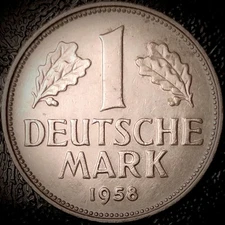 Germany 1958 F - 1 Mark - KM#110