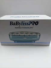 BaBylissPRO Nano Titanium Blue White Professional 12 Jumbo Hot Rollers