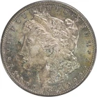 1896 Morgan Silver Dollar Choice BU Blue Toning Uncertified #1123