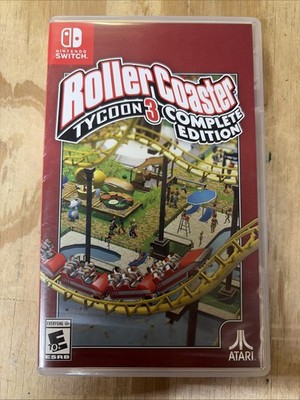 RollerCoaster Tycoon 3 Complete Edition - Nintendo Switch REPLACEMENT CASE