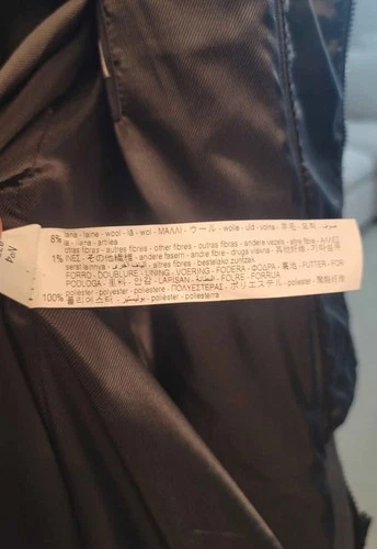 Zara Men's Coat With Detachable High Double Collar Size M NWT image 6