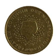 beatrix k&ouml;nigin der niederlande 50 cent m&uuml;nze