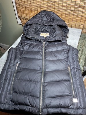 Michael Kors Black Puffer Down Vest Women's size M