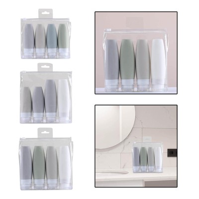 Silikon Reiseflaschen Tragbar Drückbar Organizer für Creme Conditioner