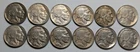 1938 D Buffalo Nickels Lot of 12
