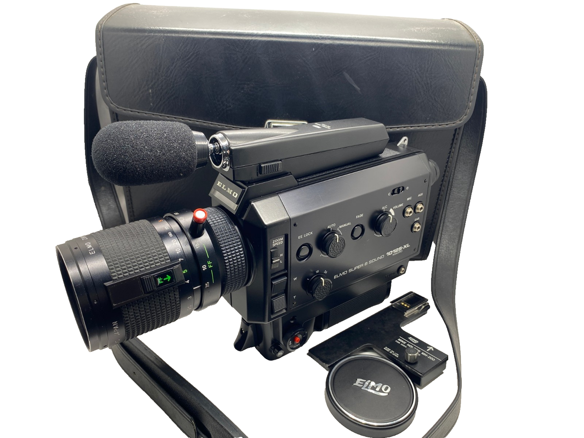 ALL Works w/Case] Elmo Super 8 Sound 1012S-XL Macro Movie Film