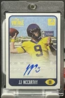 2021 Onyx Vintage JJ McCarthy Blue Ink Auto #CAJM1 /400 Michigan VIKINGS!🔥🔥