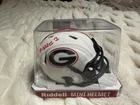 GEORGE PICKENS - Georgia Bulldogs - Autographed Mini Helmet with Visor. RED INK!