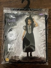 Rubie's Witches Wizards Regal Witch Child Costume XS 3-4 Dress Hat toddler