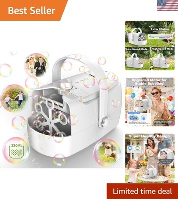 Bubble Machine Durable Automatic Bubble Blower, 18000+ Big Bubbles Per Minute...