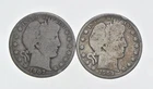 1892-1915 Lot 2 1907-O 1909 Barber 90% Half Dollars - Coin Collection *945