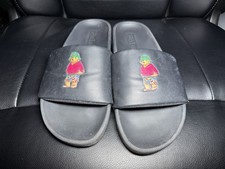 Polo Ralph Lauren Cayson Beach Polo Bear Slide Sandal Men  s Black SZ US 11
