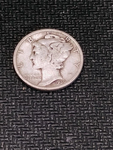 1936 P Mercury Dime United States 10C in rare Very Good or Fine condition L#1068