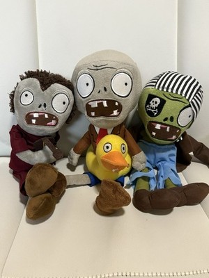 Plants Vs Zombies Plush Lot Ducky Tube Pirate Guitar Rare