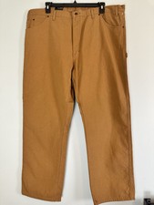 Dickies Workwear Carpenter Pants Brown Canvas Utility Men s 44 x 32 NWT Rugged