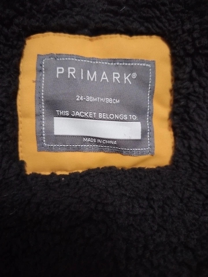 Chaqueta Abrigo Primark Niños 25-36 Meses (96cm) Foto 3 de 4