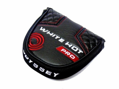 #ad Odyssey White Hot Pro Mallet Putter Head Cover Black Red $14.95