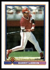 Barry Larkin 1991 Bowman #379 Reds MLB READ FREE SHIPPING AutographDen