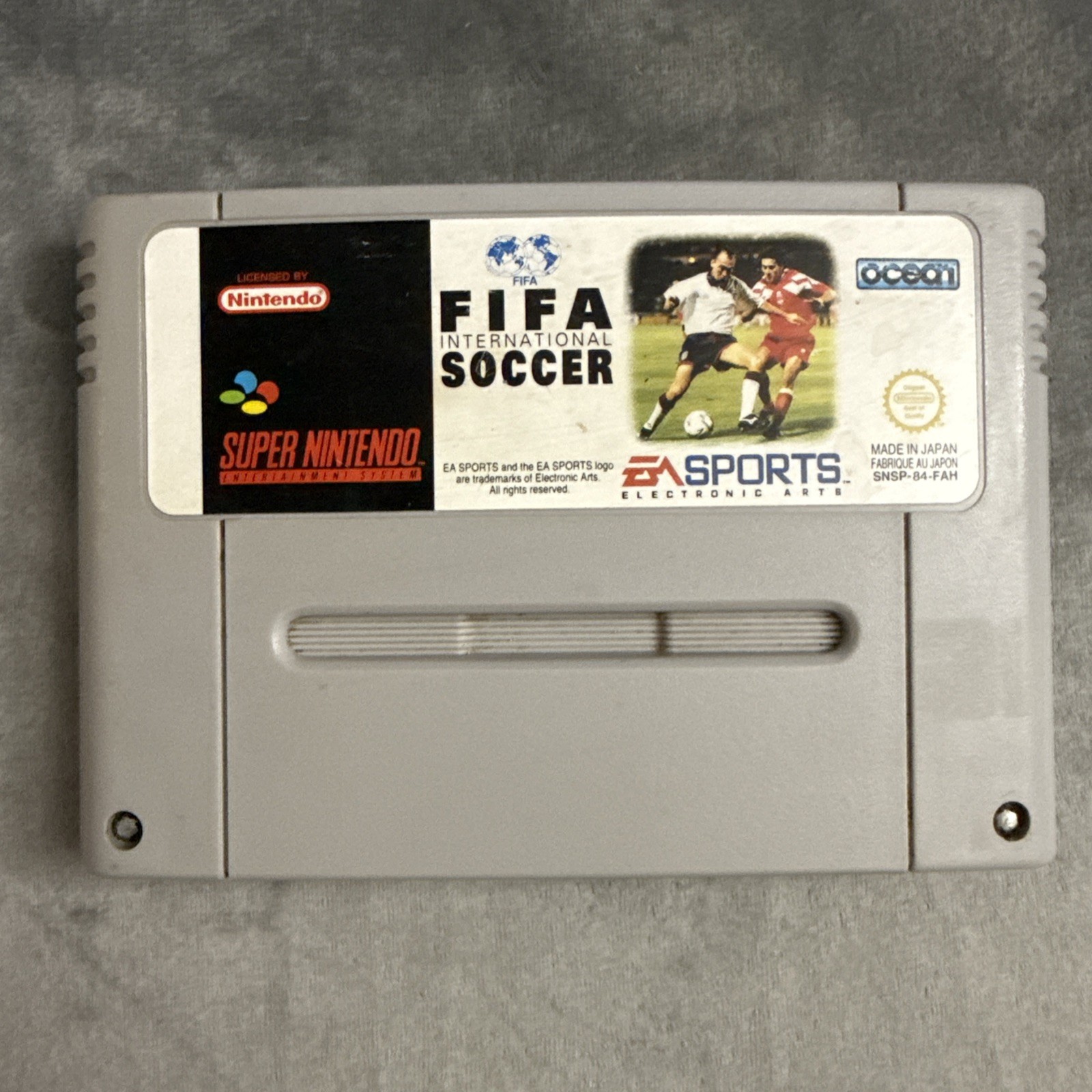 Jeu Nintendo SNES FIFA International Soccer FAH super Nintendo cartouche retro