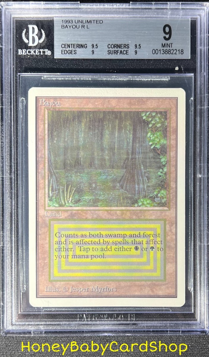 MTG Unlimited Edition 1993 Bayou BGS 9.0Q++ (Quad++) MINT Old