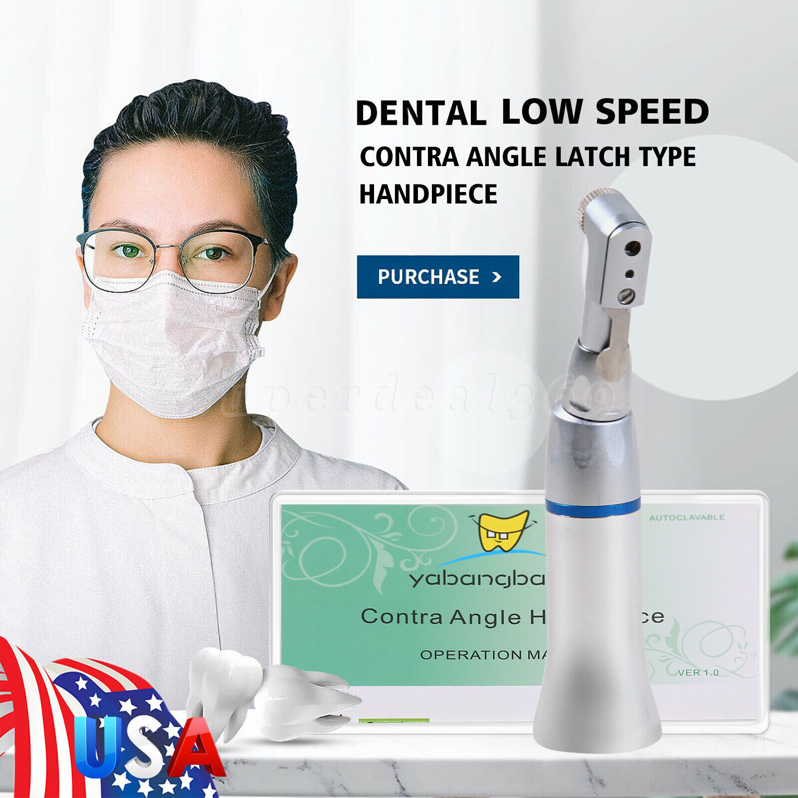 Dental Electric Micromotor Polisher Marathon/Contra Angle/Straight Handpiece ns