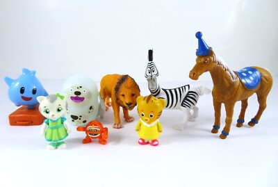 Mixed Lot 8 Toy Animals Figures Fred Rogers Rons Gone Party Horse Kinder Mario