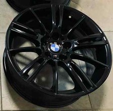 Genuine BMW MV3 18" Front Alloy Wheel 8J Gloss Black x1 (Refurbished)