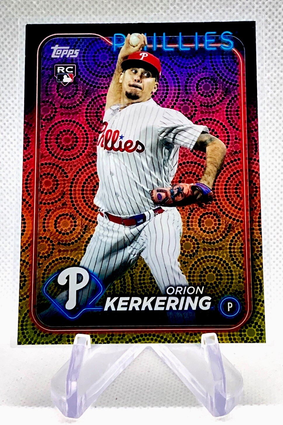 2024 Topps Series 2 Orion Kerkering Holiday Foil Rookie Card #520 - Phillies