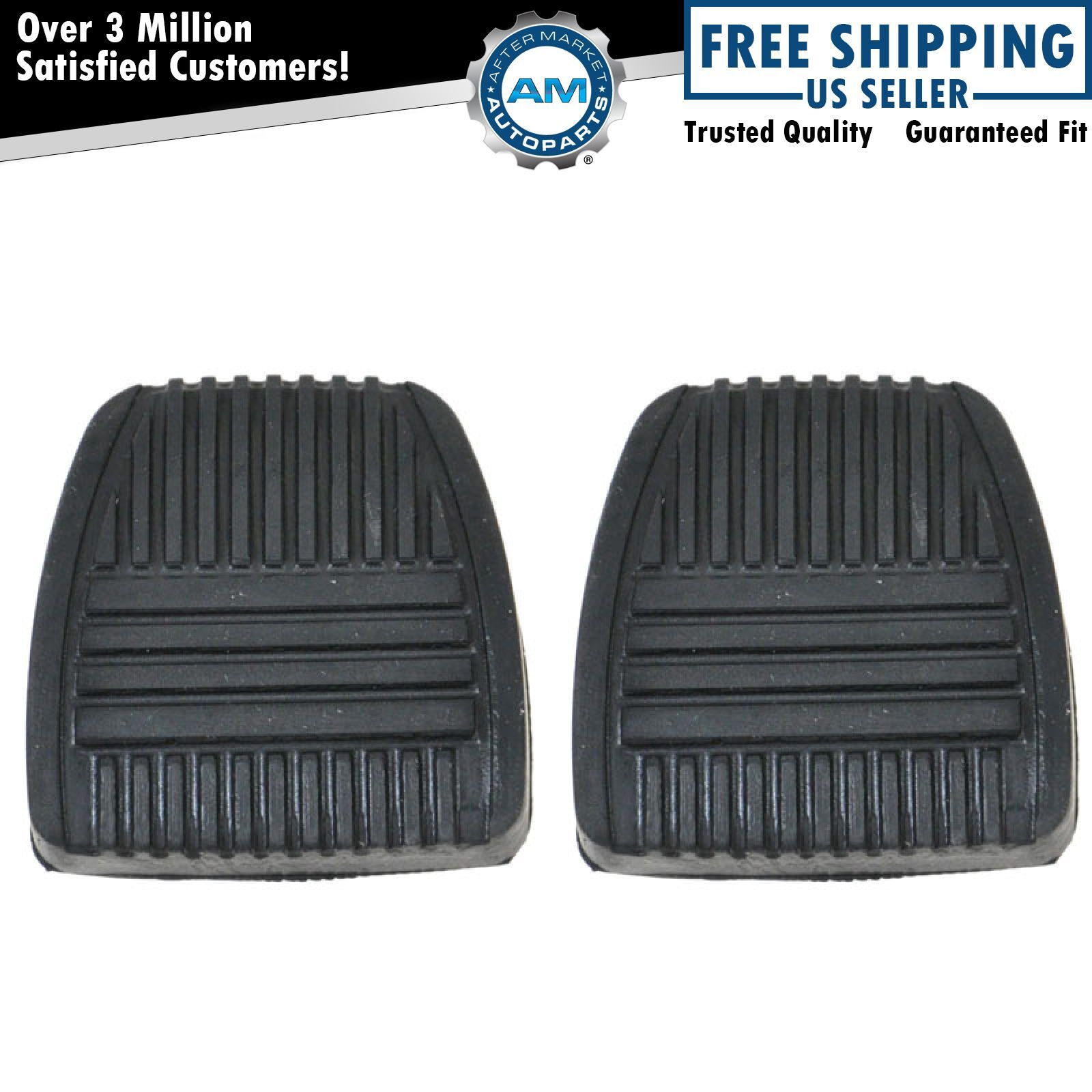 Manual Transmission Clutch & Brake Pedal Pad Pair Set NEW for Toyota
