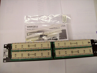 ax100454 Nordx patch panel nxppa2u48bb ps5 hd-110 black 48 port 568b cat5e t568b